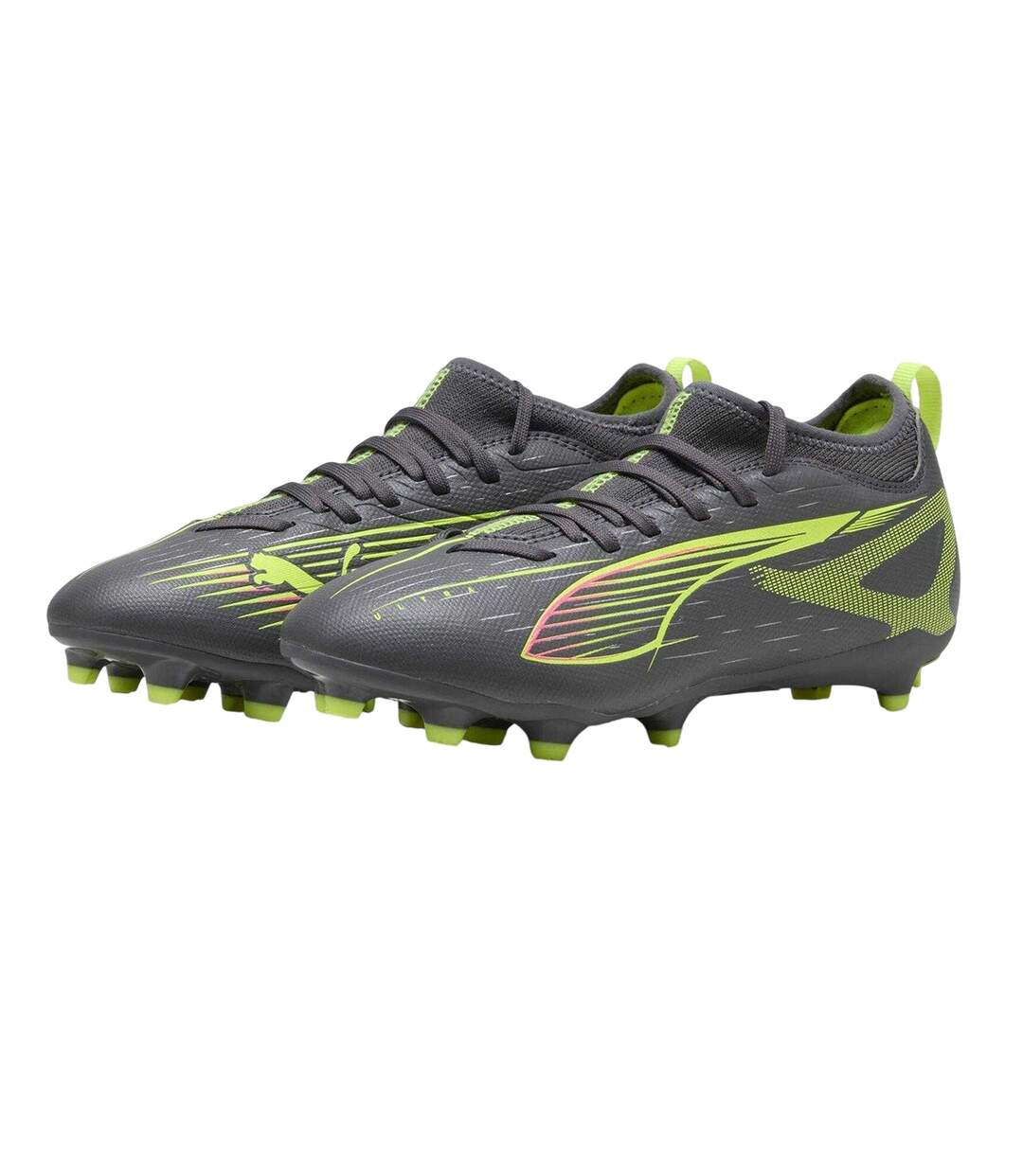 Chaussures De Foot Pour Terrain Ferme Ultra Match Enfant Argenté Mat Puma-4