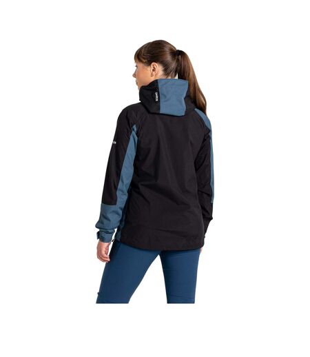 Veste imperméable traversing femme noir / bleu gris Dare 2B