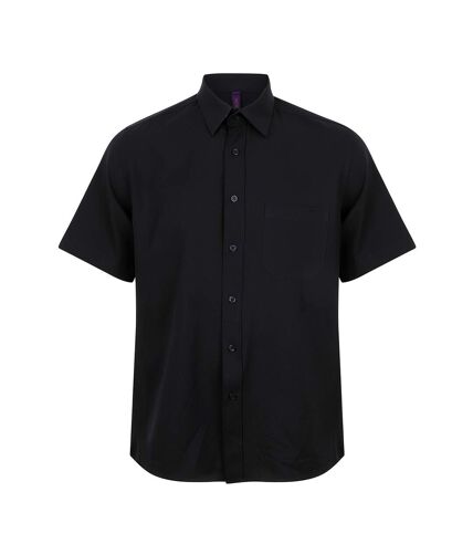 Mens short-sleeved shirt navy Henbury