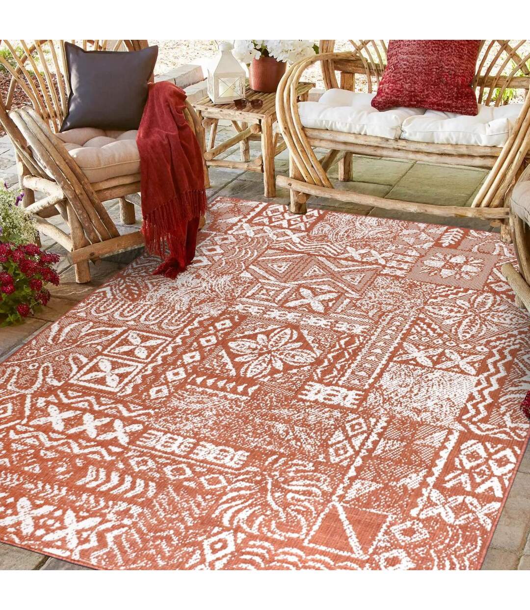 Tapis extérieur, kilim reversible EX1 ETNO-2