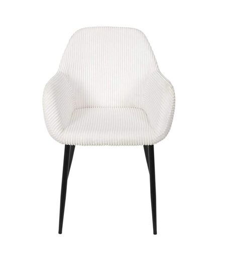 Lot de 2 fauteuils en tissu côtelé DRAMMEN