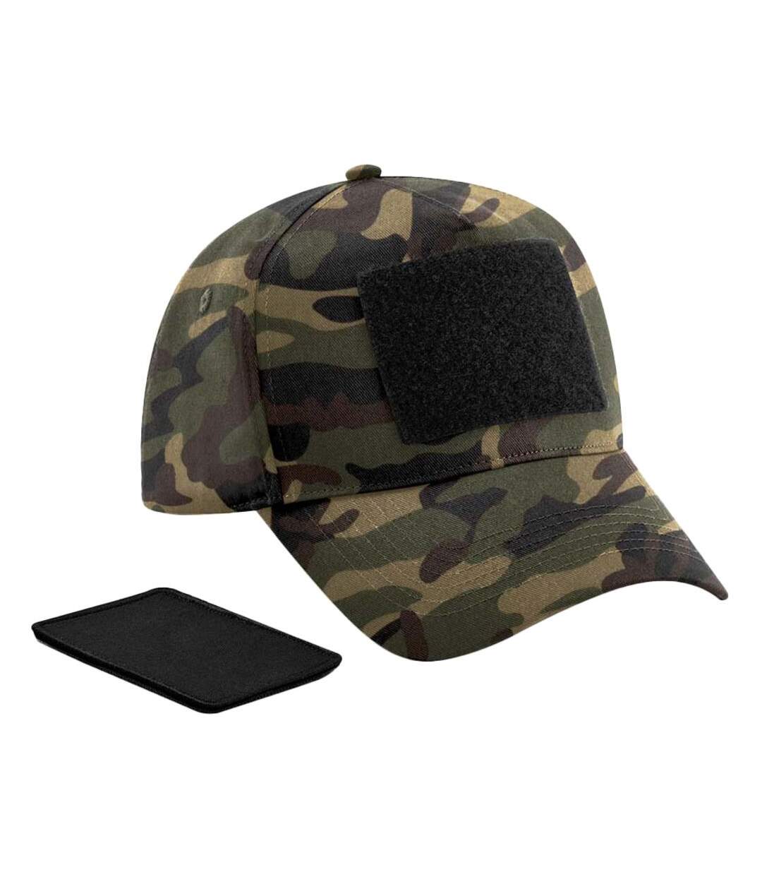 Casquette De Baseball Kaki Marron Noir Beechfield-1