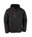 Doudoune Matelassée Compass Homme Noir Rouge Result Genuine Recycled-1