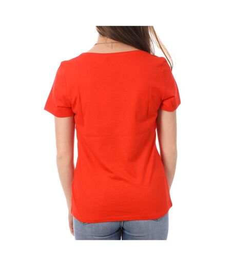 T-shirt Orange Femme Morgan Serigraphie - S