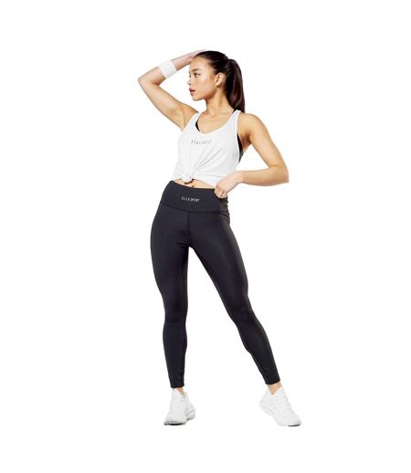 Legging Motif/style Signature Femme Noir Elle