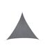 Voile d'ombrage triangulaire Curacao - 2 x 2 x 2 m - Gris