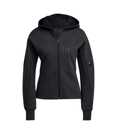 Veste à capuche mission victory femme noir chiné Adidas