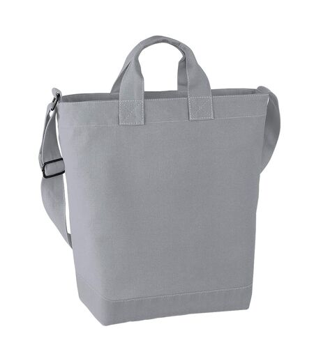 Bagbase Canvas Daybag / Hold & Strap Shopping Bag (3.9 Gallons) (Pack of 2) (Light Grey) (One Size) - UTBC4542