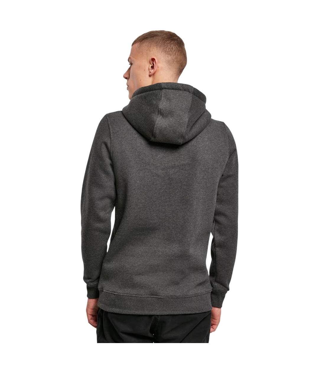 Sweat À Capuche Homme Charbon Build Your Brand-3