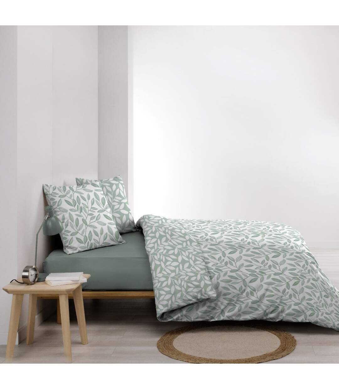 Parure de Lit Réversible 3 Pièces Sequoia 240x220cm Vert-3