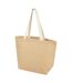 Tote bag juta 40 cm x 38 cm beige pâle / blanc Generic-1