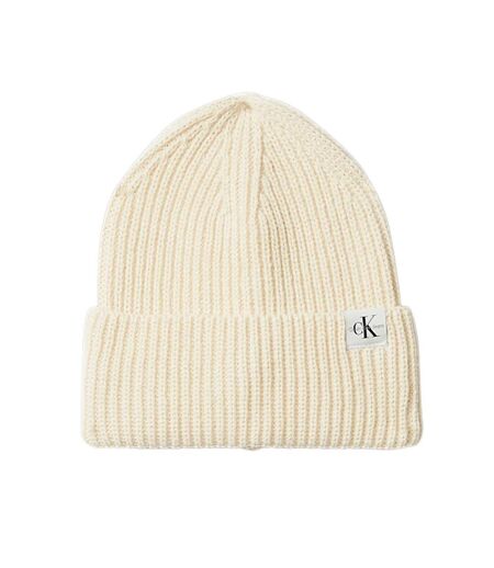 Bonnet beige femme calvin klein jeans beanie