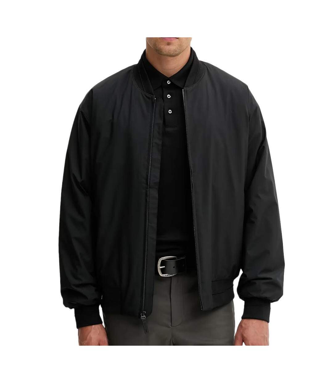 Blouson noir homme calvin klein jeans sportswear-1