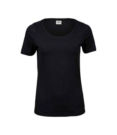 Tee Jays Womens/Ladies Stretch T-Shirt (Black) - UTPC5226