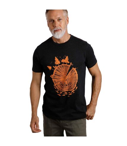 T-shirt woodsman homme noir Weird Fish