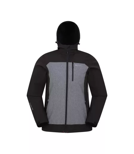 Mens Illuminate Ii Soft Shell Jacket Dark Grey Mountain Warehouse