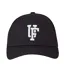 Embroidered Logo Snapback Cap Black White Upfront-2