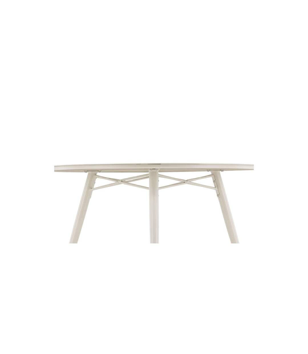 Table de Jardin Ronde Design Lina 120cm Beige-5