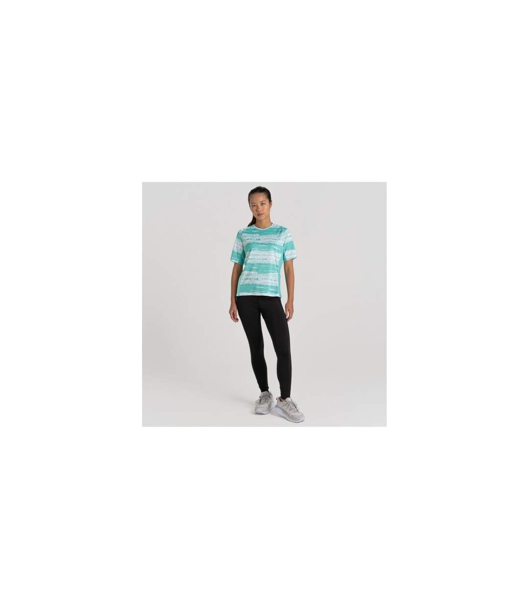 T-shirt Motif/style Imprimé Dynamic Pro Femme Turquoise Craghoppers-1