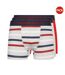 Boxers warbler homme rouge / gris chiné / bleu marine Crosshatch-1