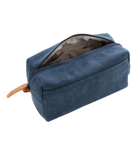 Trousse de toilette en toile taille unique bleu XD Collection