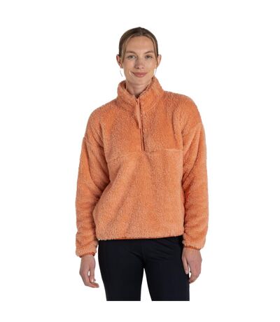 Womens/ladies Bron Half Zip Fleece Top Clay Craghoppers