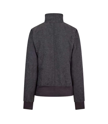 Womens/ladies Textured Bomber Jacket Black Puma