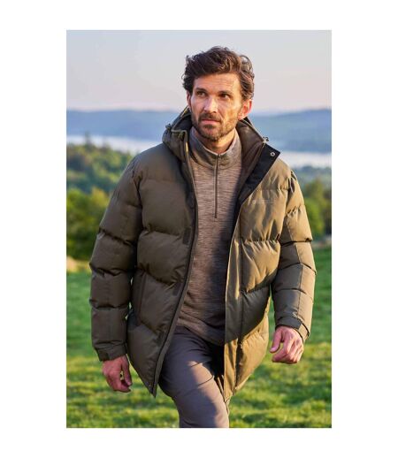 Doudoune Matelassée Snow Homme Kaki Foncé Mountain Warehouse