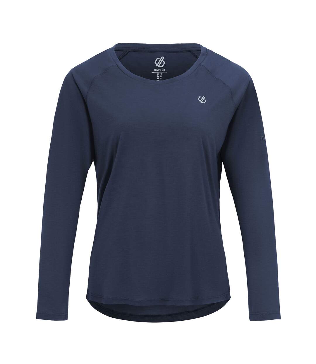 Womens/ladies Serenity Long-sleeved T-shirt Navy Dare 2B-1