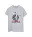 Disney Womens/Ladies The Nightmare Before Christmas Seasons Creepings Wreath Cotton Boyfriend T-Shirt (Gris sportif) - UTBI41796-1