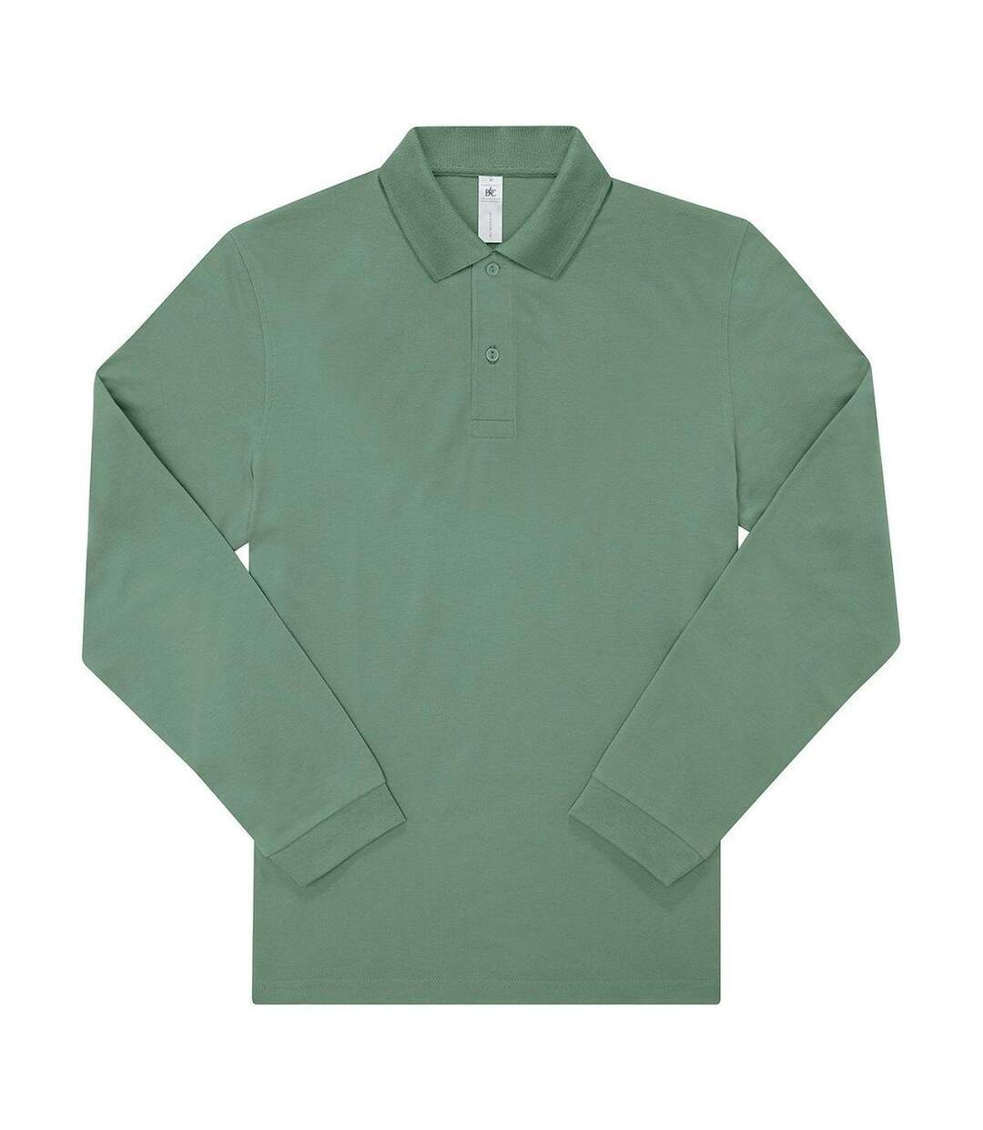 Polo manches longues- Homme - PU427 - vert amalfi-1