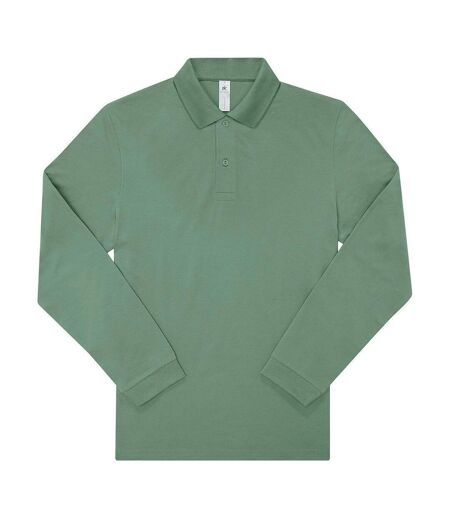 Polo manches longues- Homme - PU427 - vert amalfi