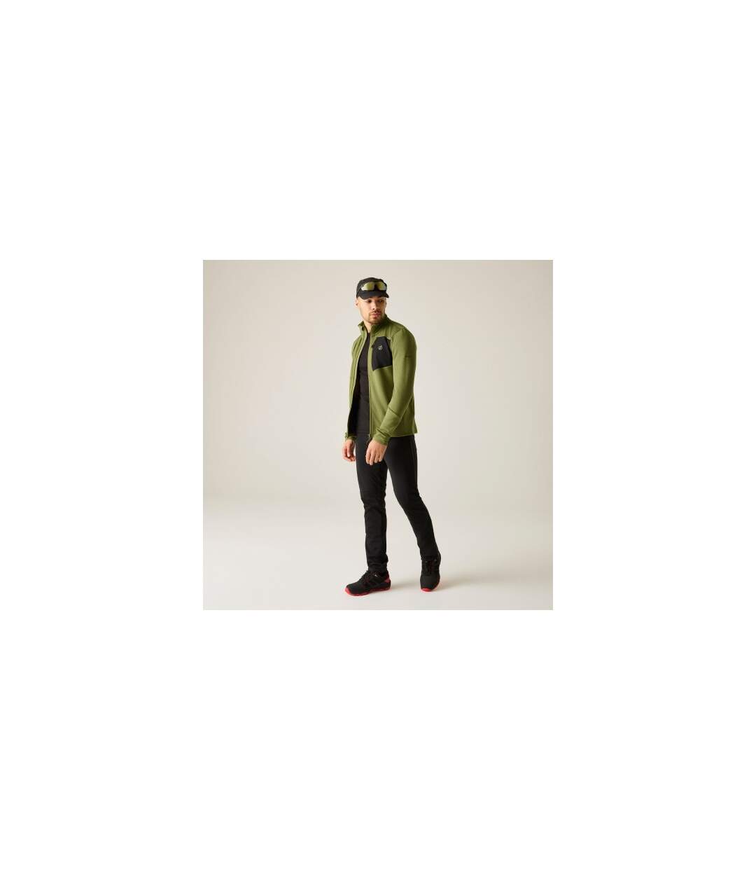 Veste De Sport Extensible À Col Montant Venture Homme Kaki Dare 2B-1