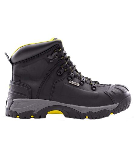 Amblers Mens Waterproof Wide Fit Leather Safety Boot (Black) - UTFS6559