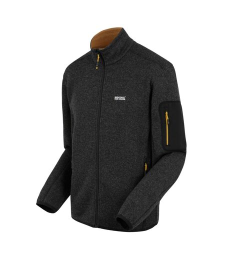 Veste Polaire Newhill Homme Noir Jaune Or Regatta
