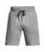 Mens Rival Cotton Blend Shorts Frost Gray Under Armour-1