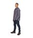 Mens Rapeseed Check Shirt Navy Check Trespass-4