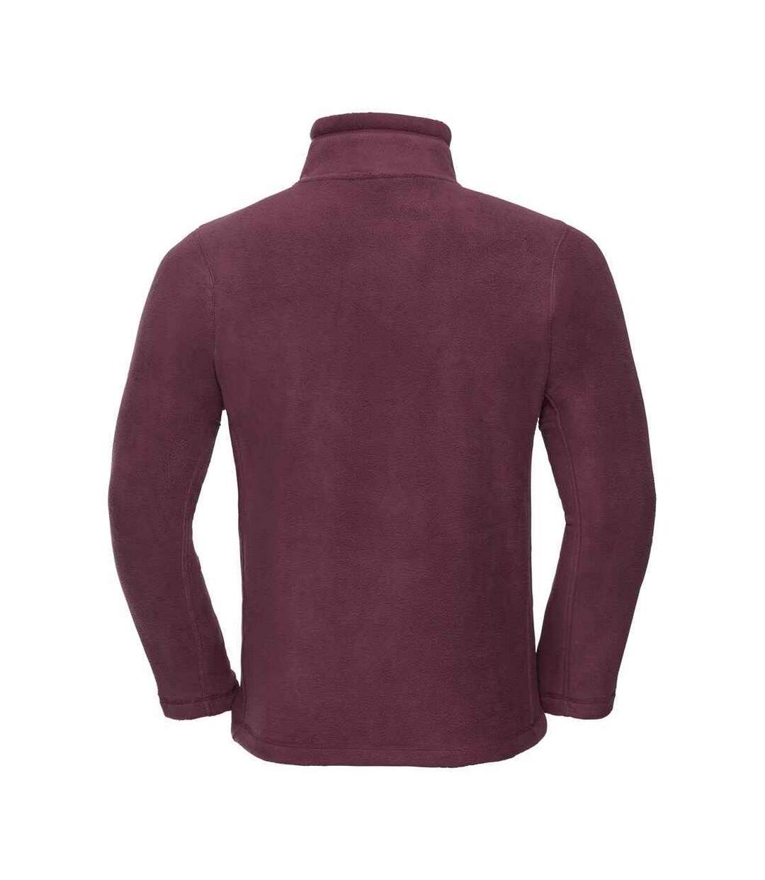 Mens outdoor fleece jacket burgundy Russell-2