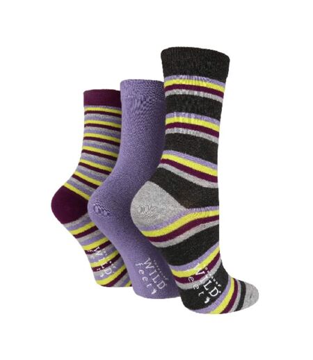 3 Pack Ladies Patterned Bamboo Socks for Summer