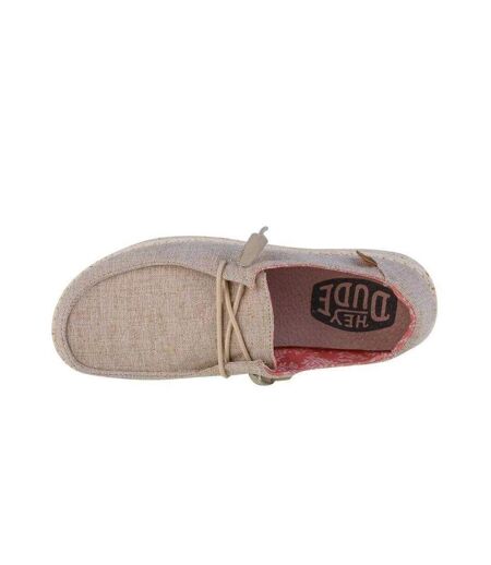 Baskets Wendy Chambray Femme Beige Heydude