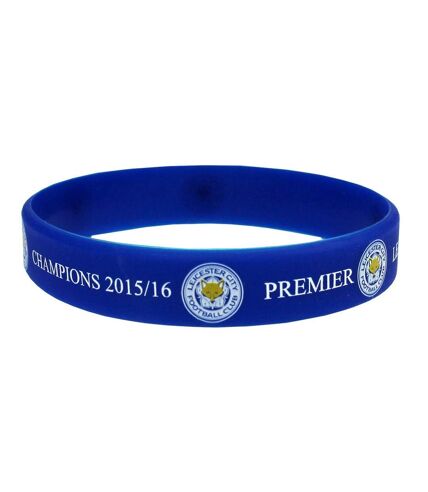 Leicester City FC - Bracelet en silicone CHAMPIONS (Bleu) (Taille unique) - UTTA1376