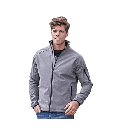 Mens Performance Lightweight Soft Shell Jacket Grey Melange Tee Jays