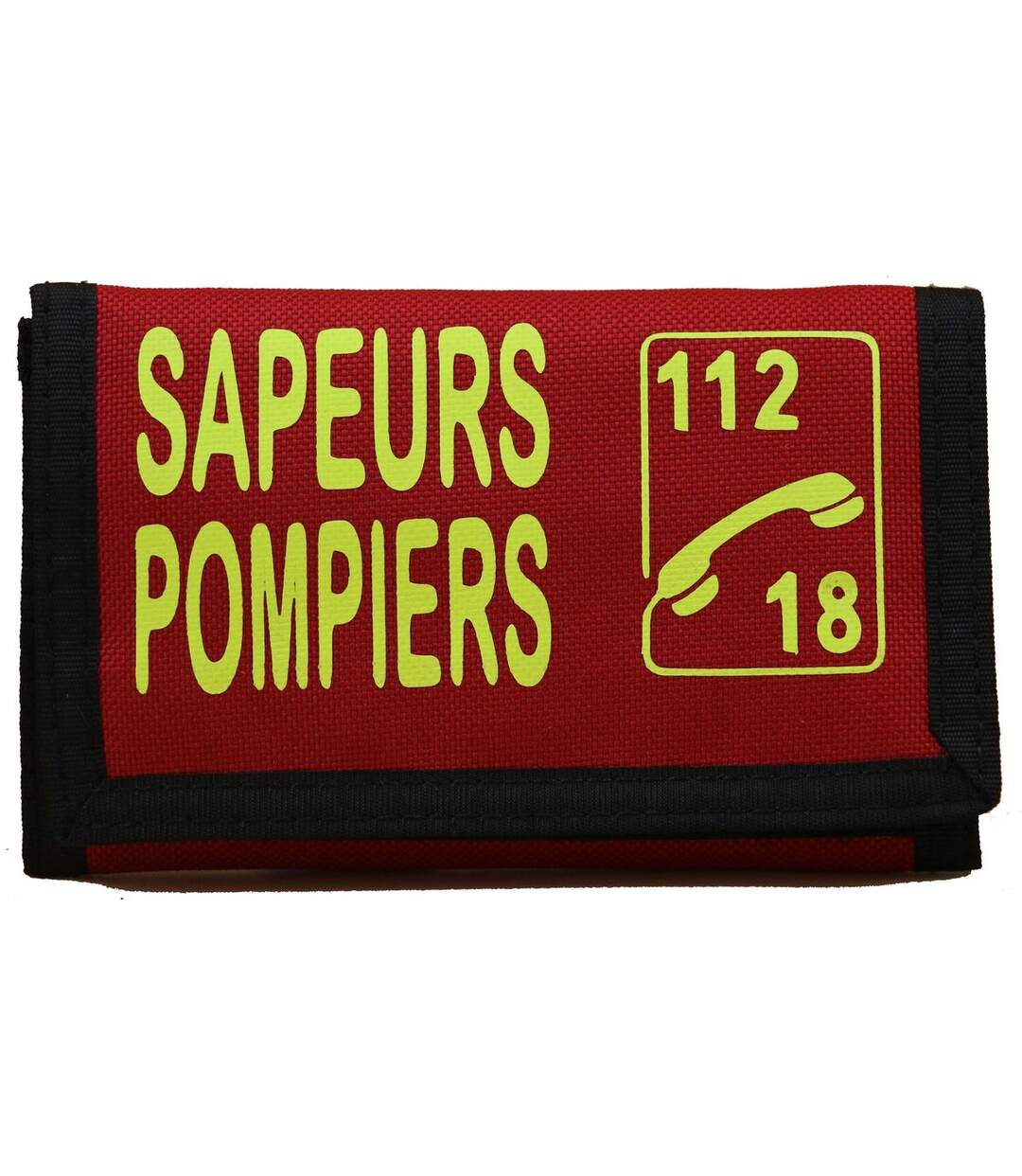 Porte-monnaie - Portefeuille - Sapeurs pompiers 112 18 - rouge