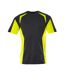 Mens Accelerate Safe T-shirt Black Yellow Mascot-1