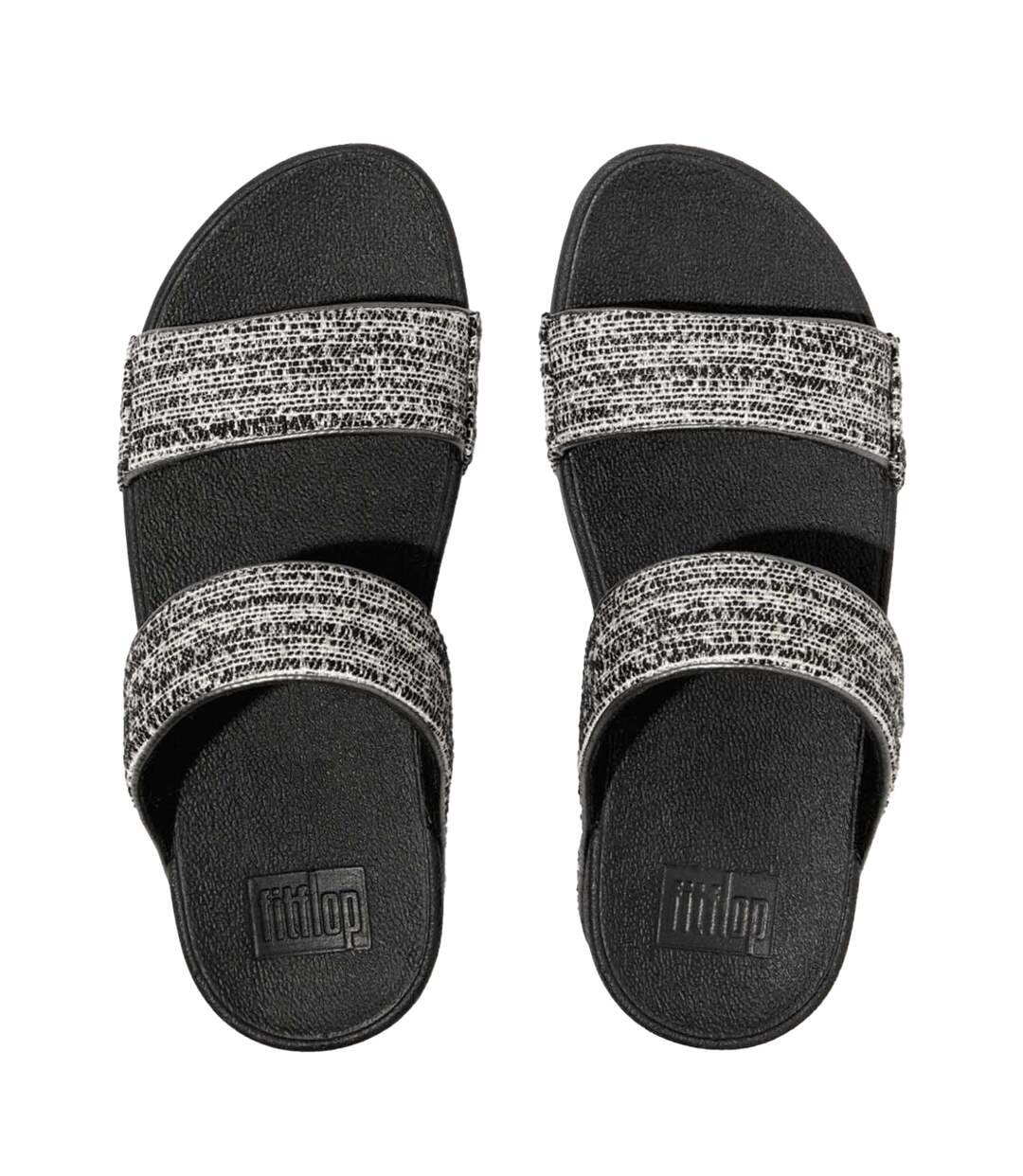 Claquettes Style Scintillant Lulu Femme Noir Fit Flop-3