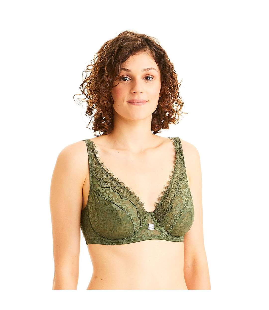 Soutien-gorge grand maintien vert Pamoison