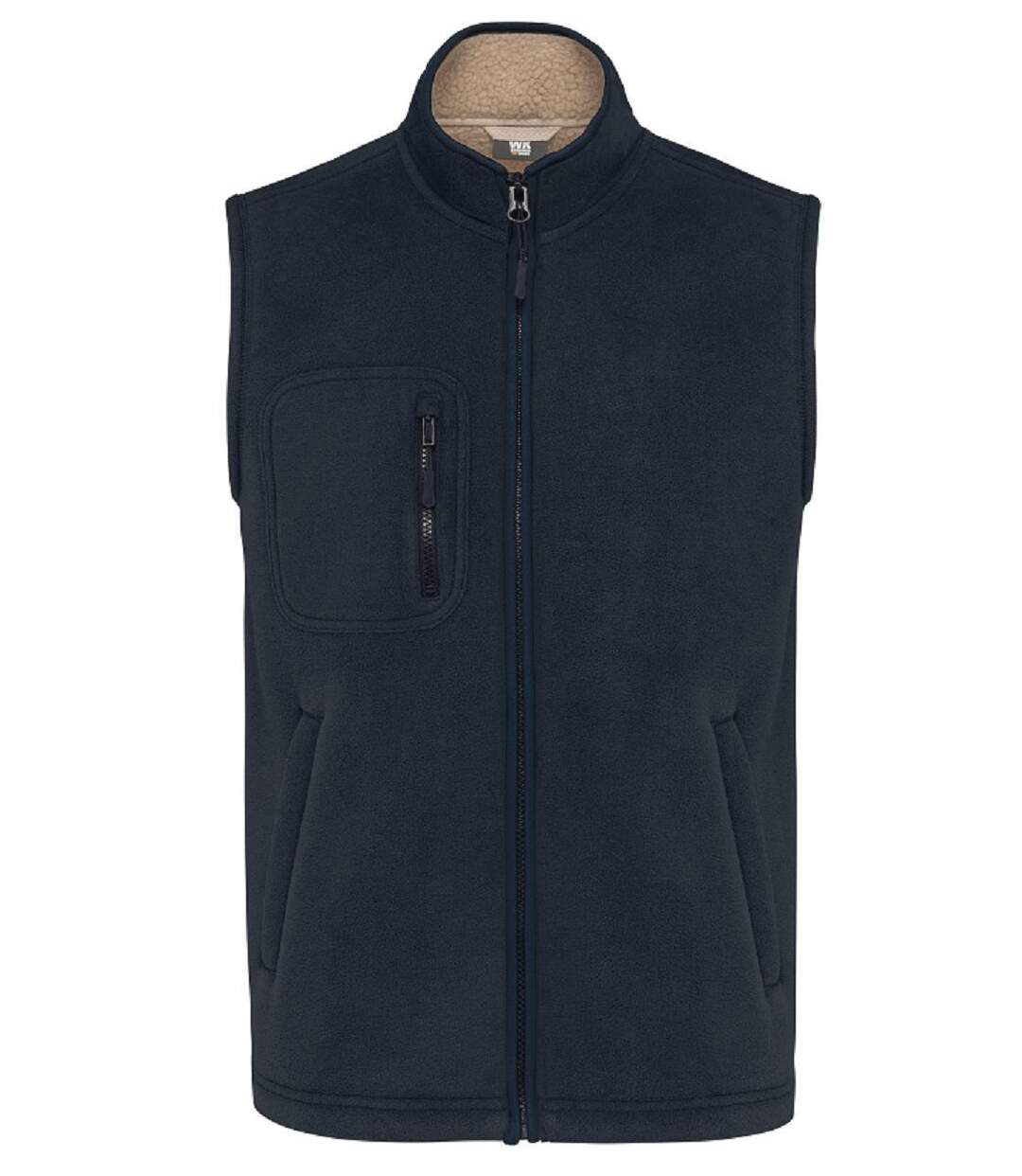 Gilet polaire intérieur sherpa - Unisexe - WK610 - bleu marine-1