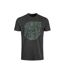 Mens summer sector graphic t-shirt washed black Weird Fish-1