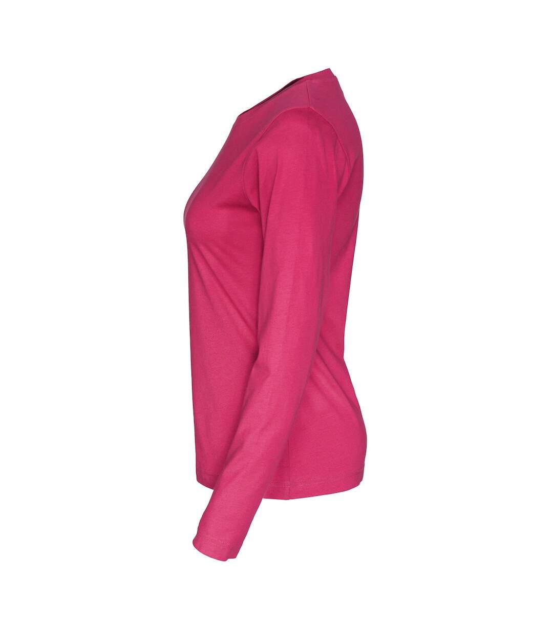 Cottover Womens/Ladies Long-Sleeved T-Shirt (Dark Cerise)