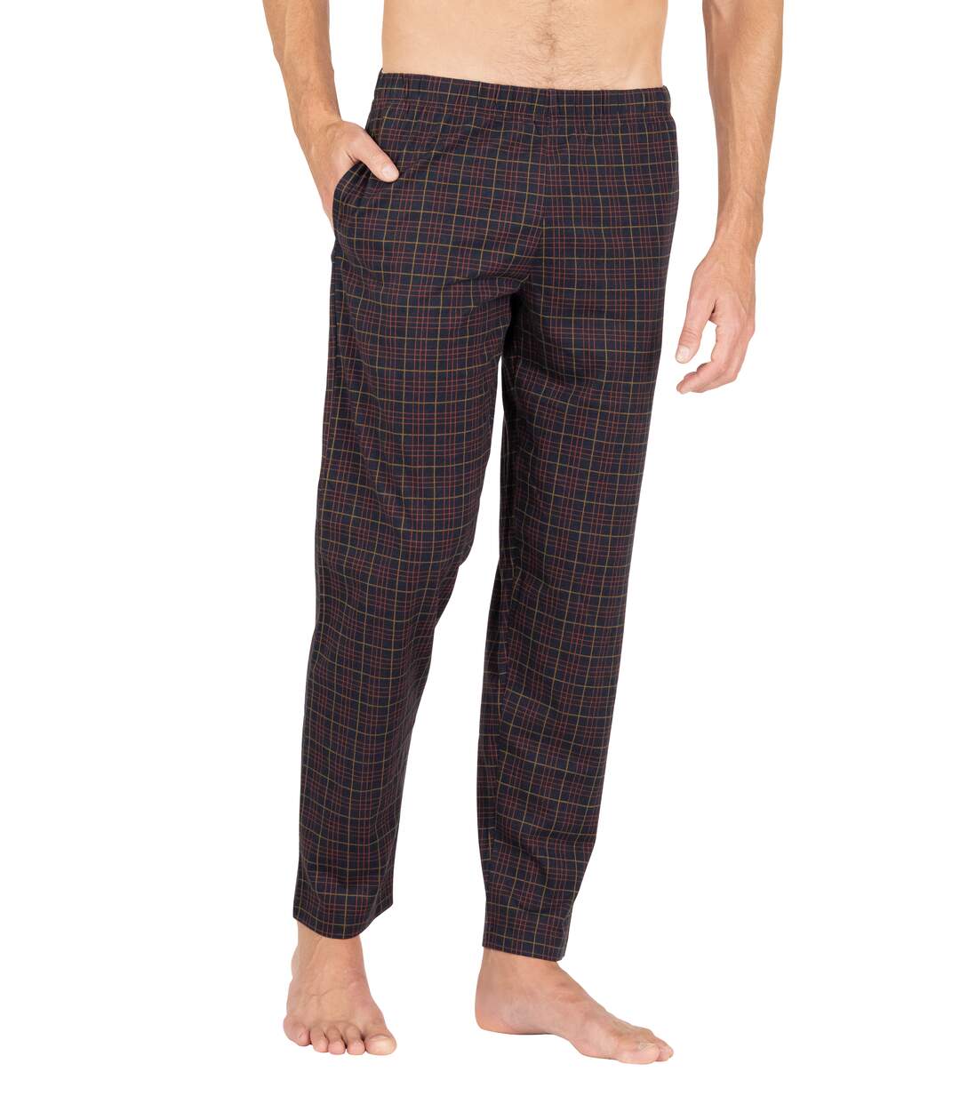 Pyjama long col ouvert homme L'écossais Eminence-3
